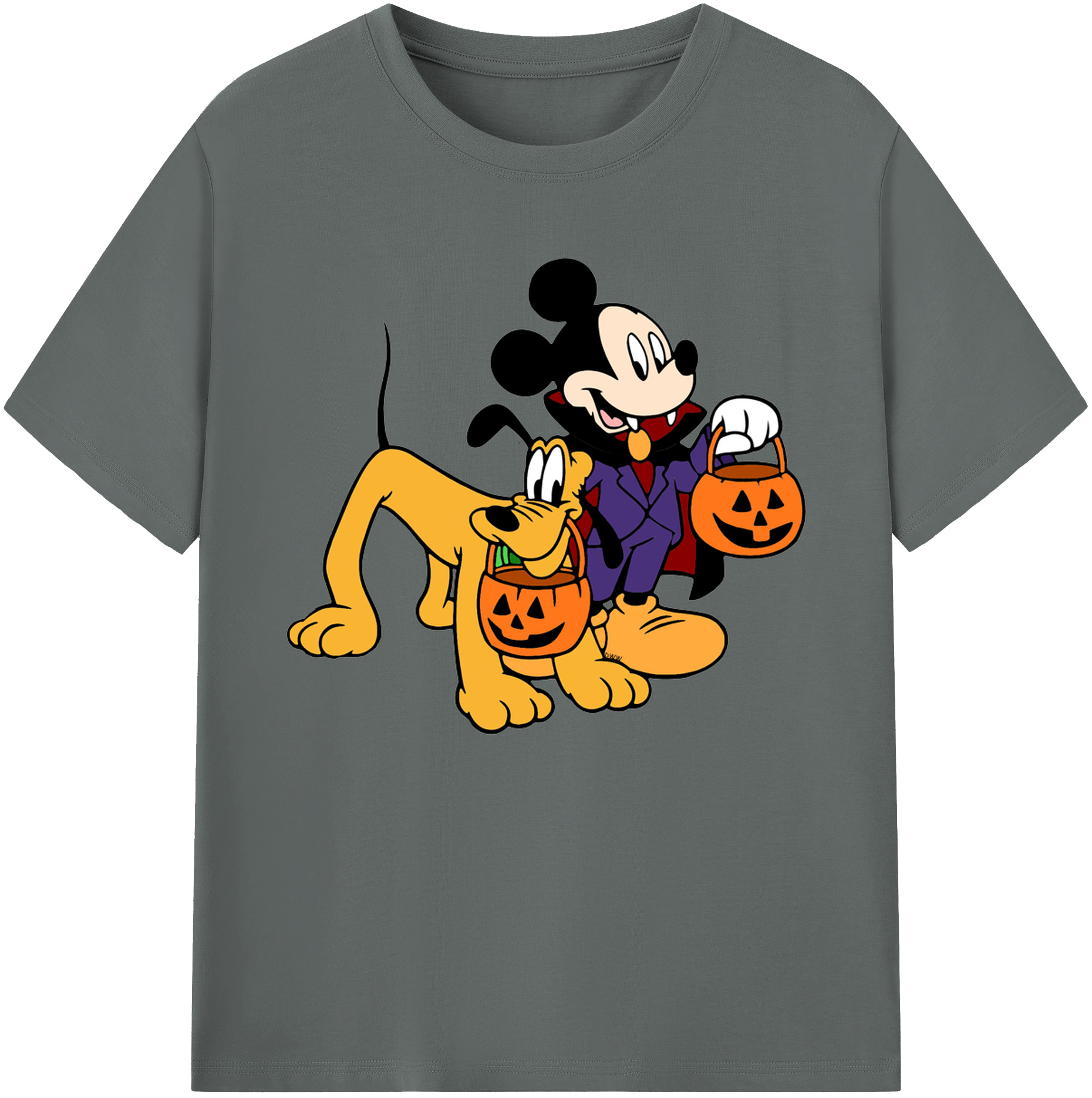 ミッキーマウス Mickey Mouse 綿100％ メンズ半袖Tシャツ｜肌触りやわらか＆通気性